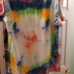 Tie-die T-Shirt Hanes size XL multi color